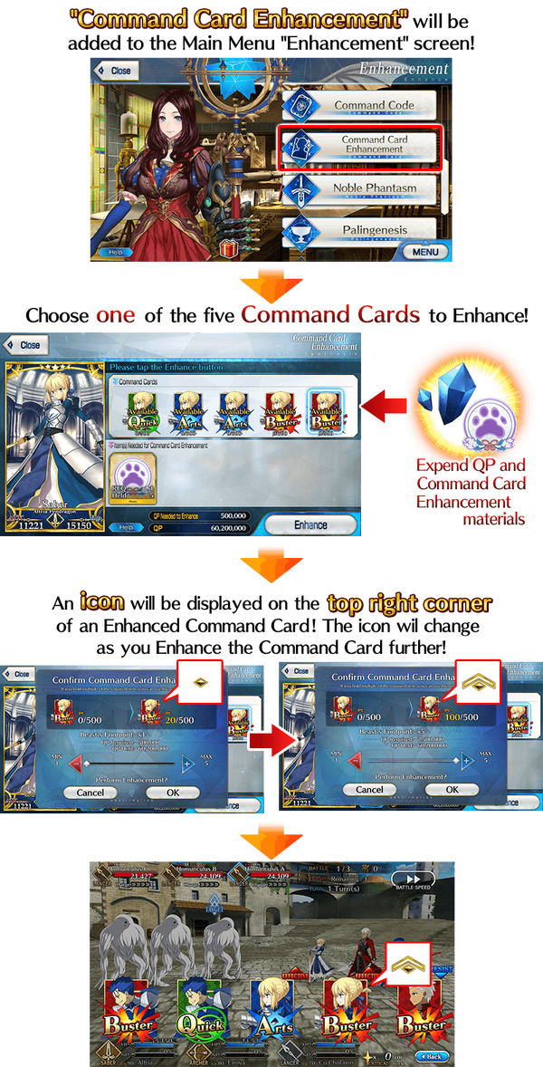 Command Card Strengthening | Fate/Grand Order Wiki | Fandom