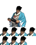 Expression Sheet (Veiled Face)