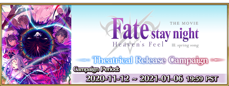 Fate/stay night: Heaven's Feel III. spring song Counts Down to