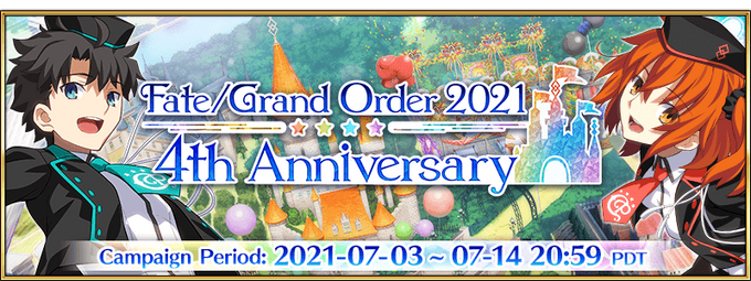 Fgo Festival 21 4th Anniversary Us Fate Grand Order Wiki Fandom