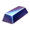 Blue metalic block