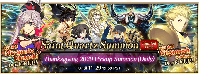 Fgo Thanksgiving Special 2020 Us Fate Grand Order Wiki Fandom