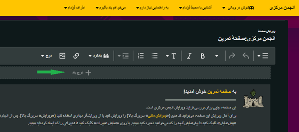 Editing-for-dummies-2.png (۴۲ کیلوبایت) ۲. چطور به صفحات متن اضافه کنیم؟ مکاننمای خود را در جایی که میخواهید شروع به ویرایش کنید، قرار دهید و کلیک کنید.