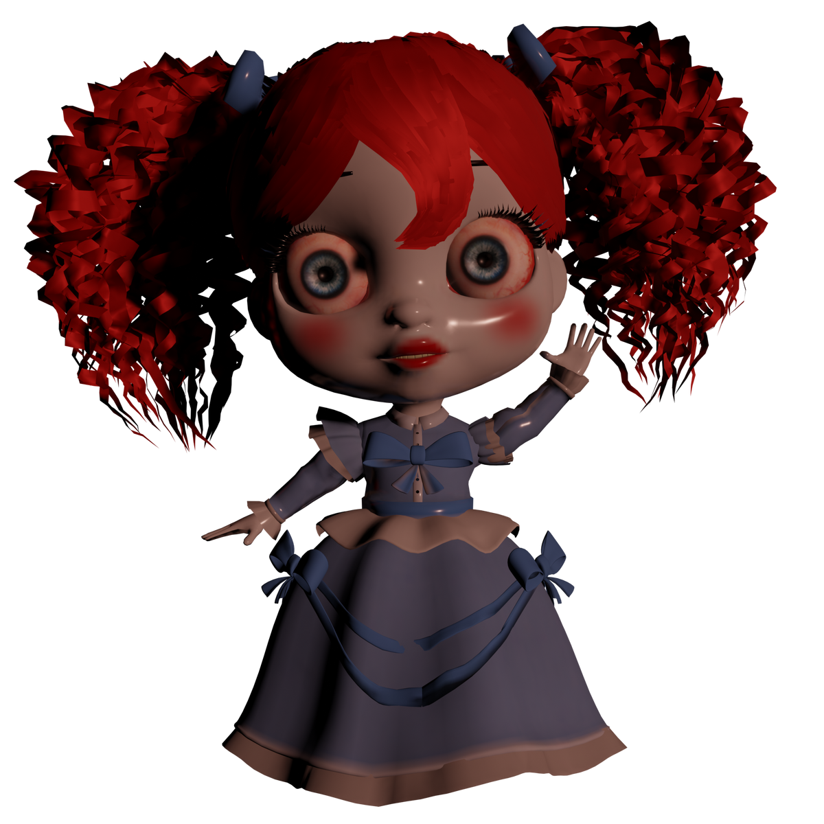 Get Poppy Playtime Chapter 2 Game Red Hair Doll Shirt For Free Shipping •  Custom Xmas Gift