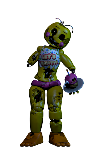 Withered Toy Chica, expanded Universe, scratch Wiki, toy Chica, wither,  chica, scott Cawthon, five Nights At Freddys 2, Bib, animatronics