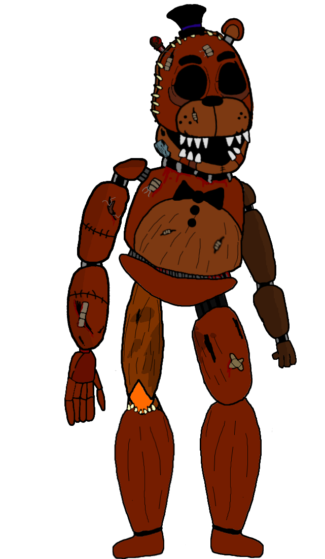 Is it just me seeing this, or is there blood on Molten Freddy's lower jaw?  : r/fivenightsatfreddys