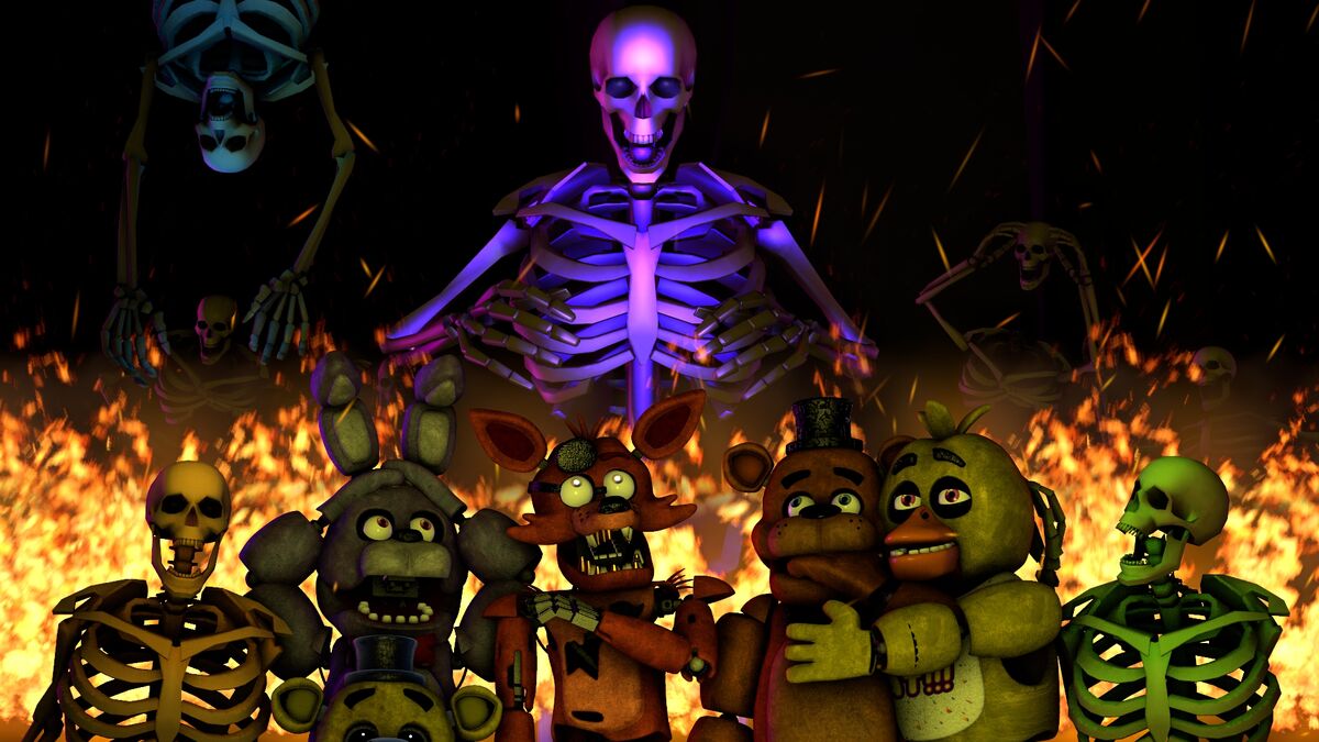 Top 10 Five Nights at Freddy's animatronics by skullofmyenemies on
