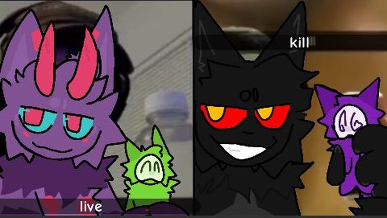 Panther and slime pup, Kaiju Paradise Animation