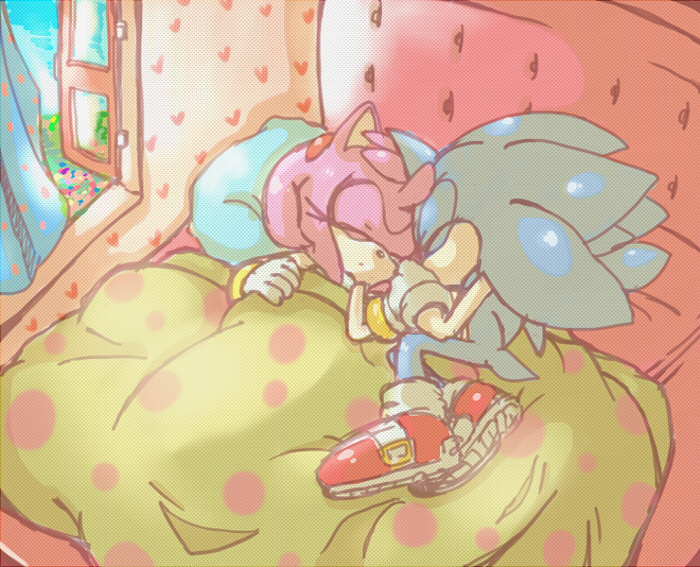 Sonamy Bed Cuddle by Emi - Fanart Central