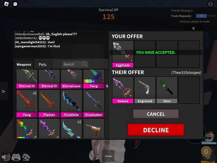 TRADING MY OK INV!!! i use mm2 values!