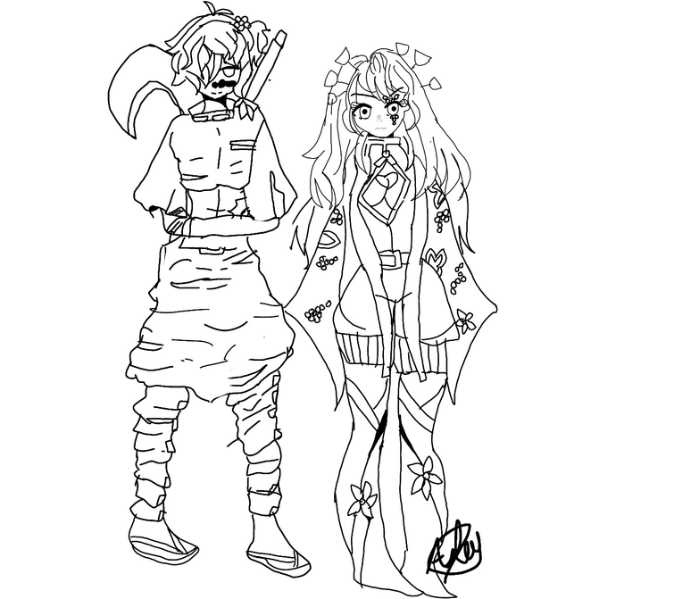Daki and Gyutaro as hashiras. (Don't steal | Fandom