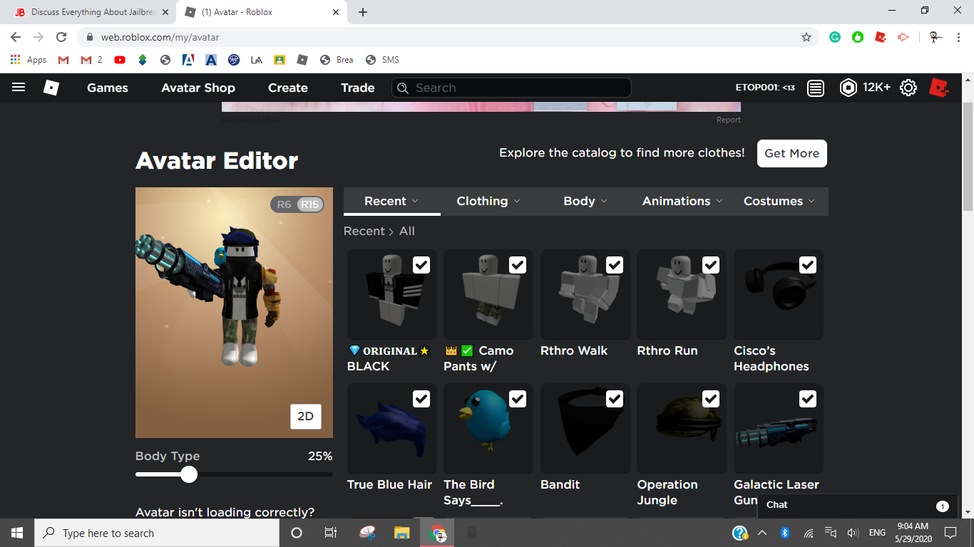 Roblox Avatar Editor Not Working