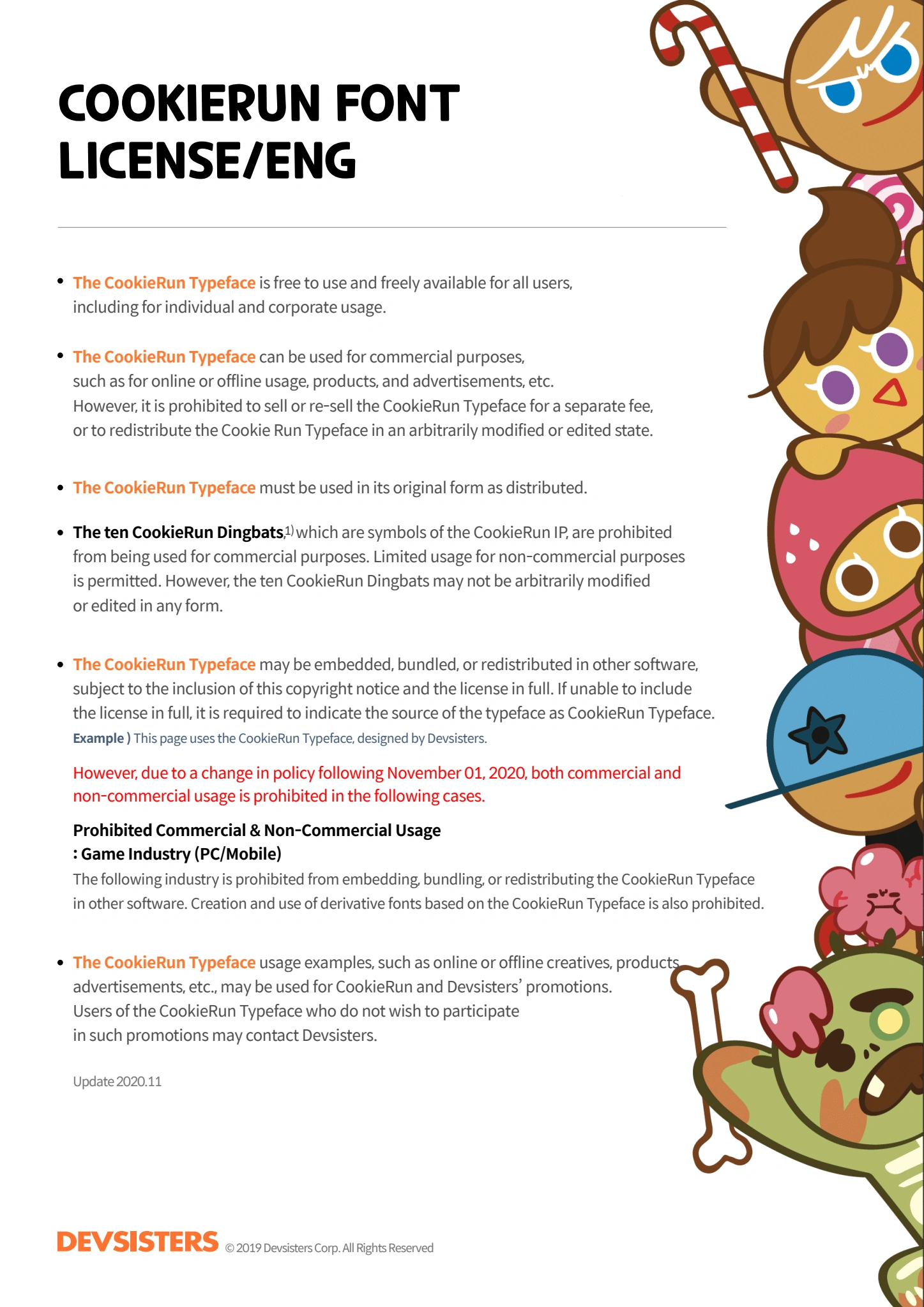 just felt like mentioning the cookie run font license Fandom