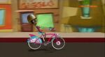 Lenny riding bikey