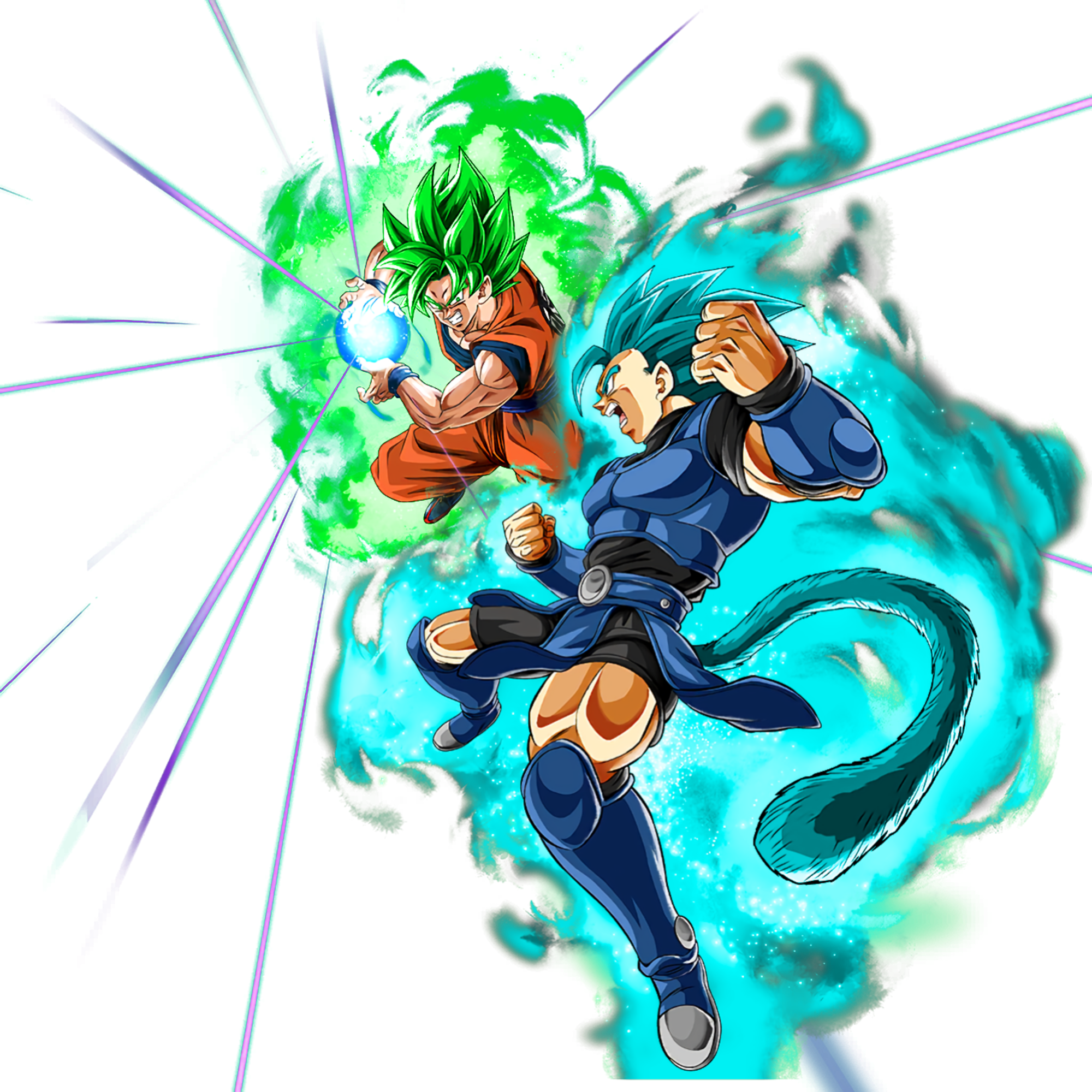 Super Saiyan Blue Shallot vs Super Saiyan Green Goku