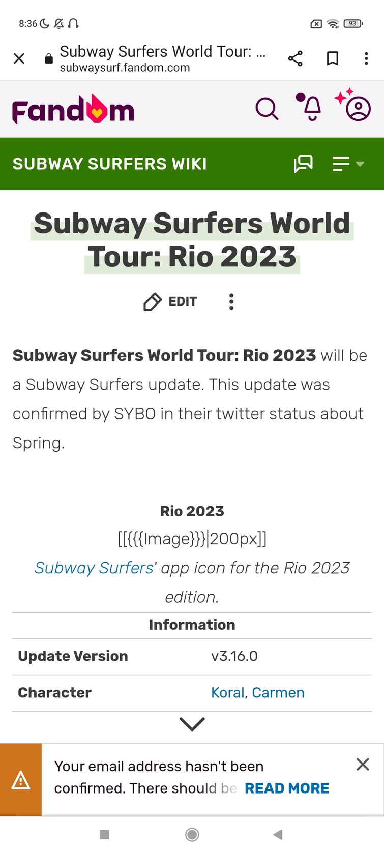 Subway Surfers World Tour: Rio, Subway Surfers Wiki