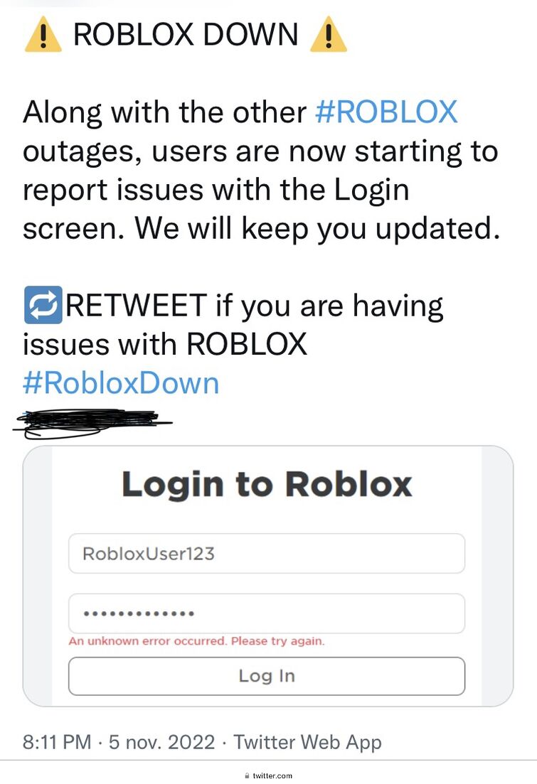 how to fix roblox login an unknown error occurred. please try again