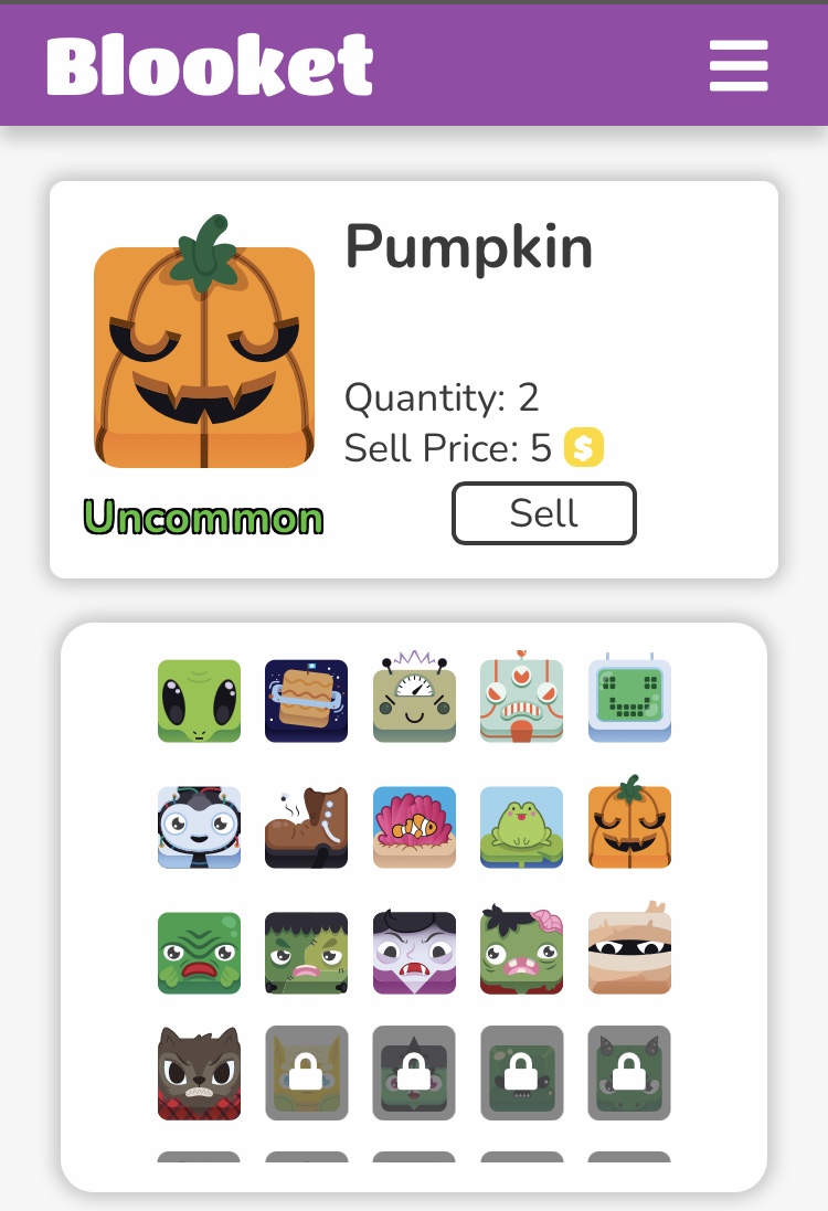 My blooks from the Halloween pack Fandom