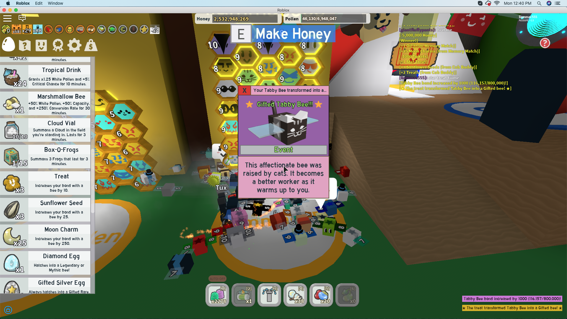Bee Swarm Simulator Best Gifted Event Bee - roblox girl cake get 5 000 robux for watching a video