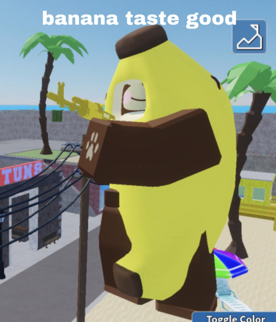 Fandom - banana monkey roblox avatar