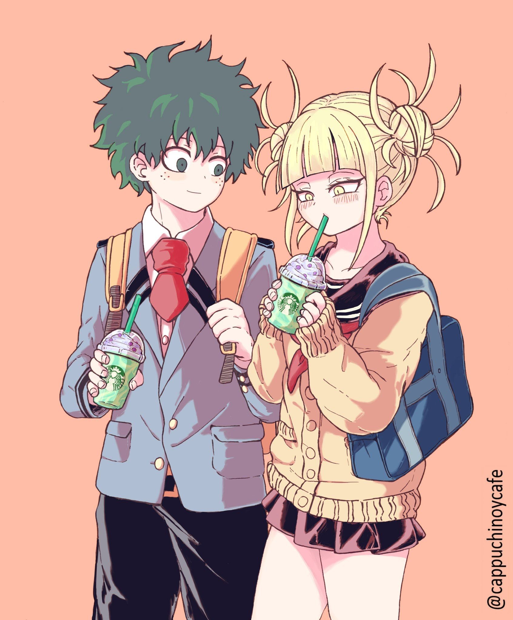 Toga and Deku be going to Starbucks Fandom.