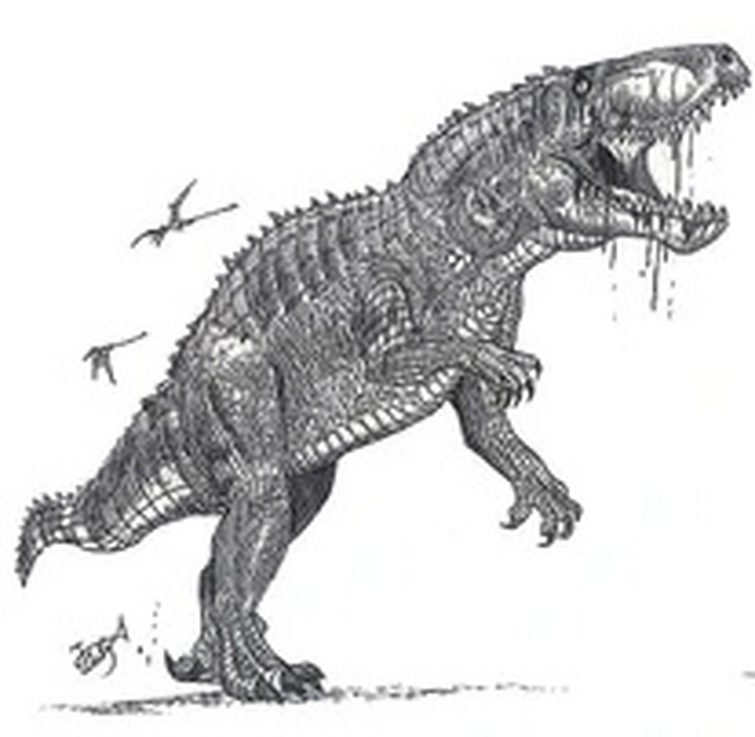 jiangjunmiaosaurus coloring pages