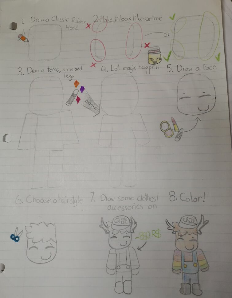 drew some faces : r/roblox