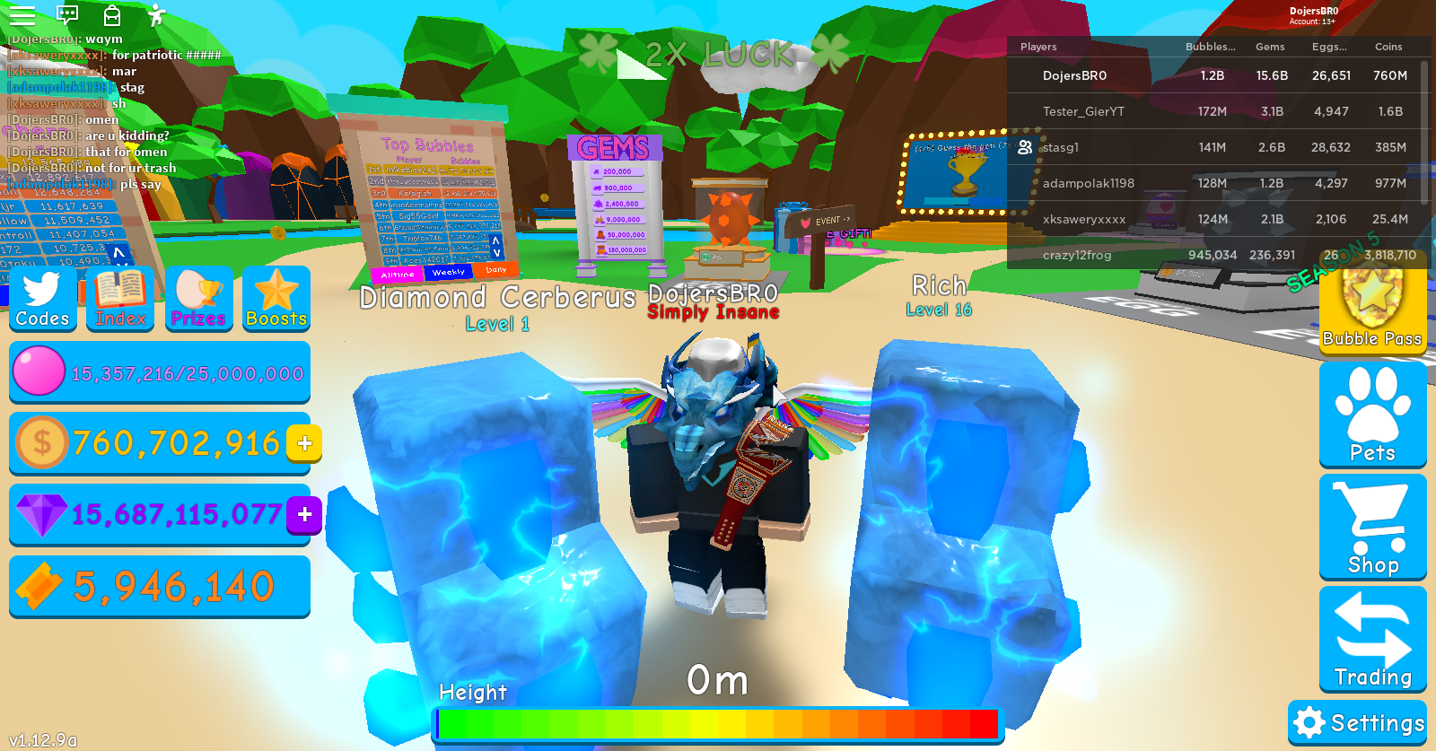 Discuss Everything About Bubble Gum Simulator Wiki Fandom - shiny legendary pets diamond cerberus codes in bubble gum simulator roblox