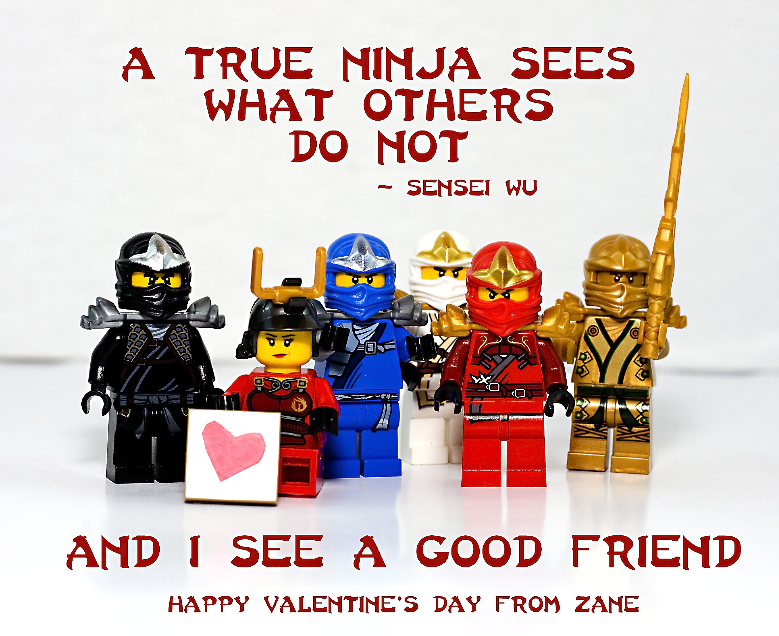 Ninjago valentine cards 2025