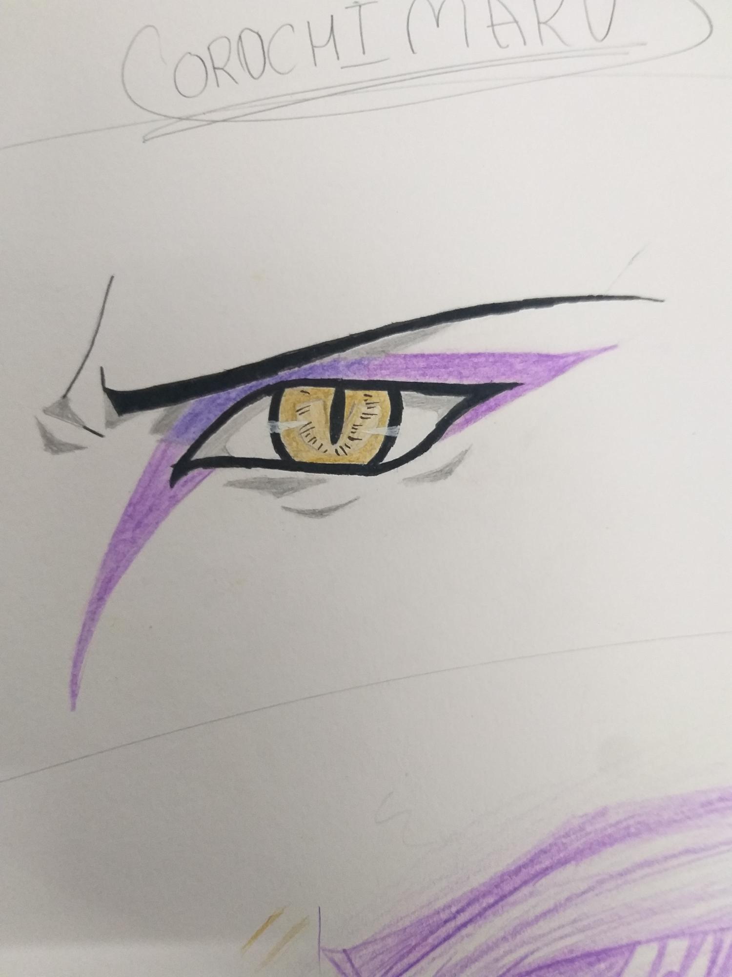 OROCHIMARU EYE DRAWING... Fandom