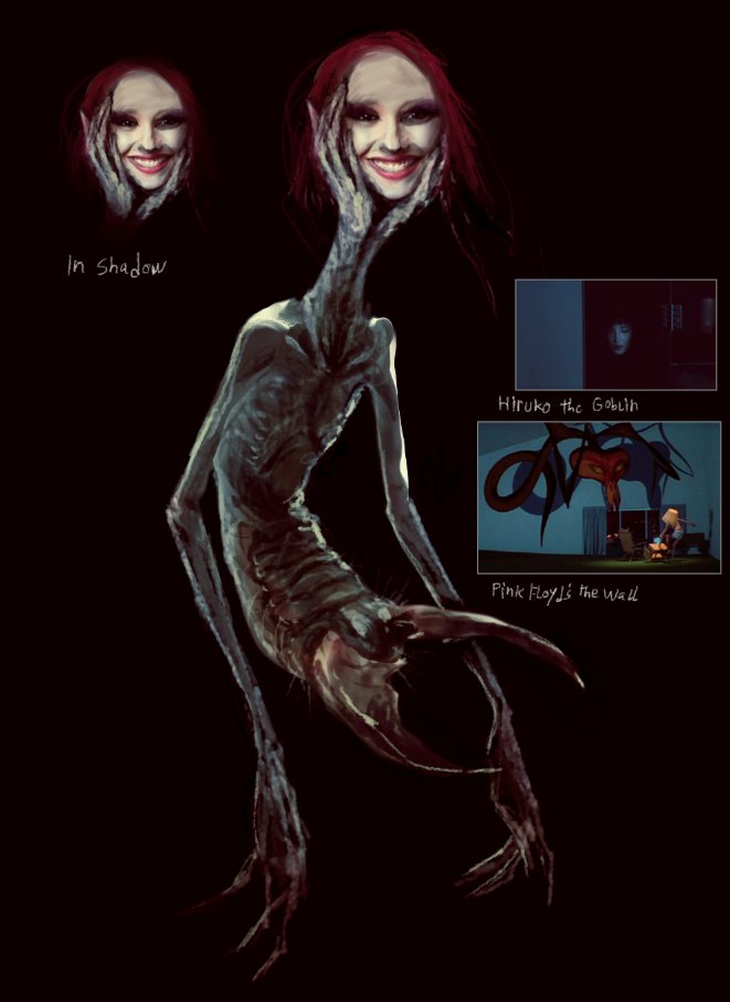 Monster Concept Art for Horror Short Film