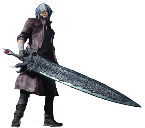 Wallpaper guns, sword, Dante, DMC, red coat, Dante, game