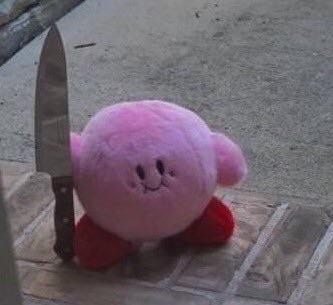 Kirby with sale knife plush