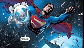 Superman is an Alien and can breathe in space with no oxygen needed