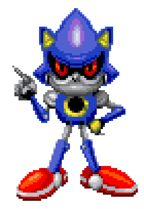 Metal sonic pixel art