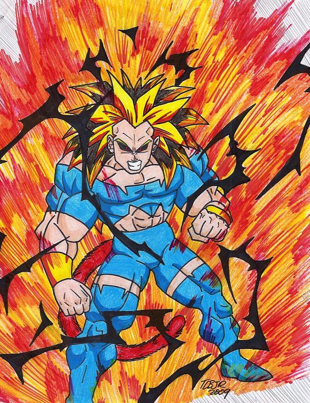 Super Saiyan 5 Rigor Vs Super Saiyan Blue Goku 