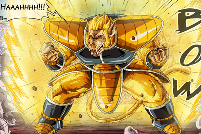 DBM Extra page! Kakarotto Golden Ozaru vs Vegeta by dsp27 on