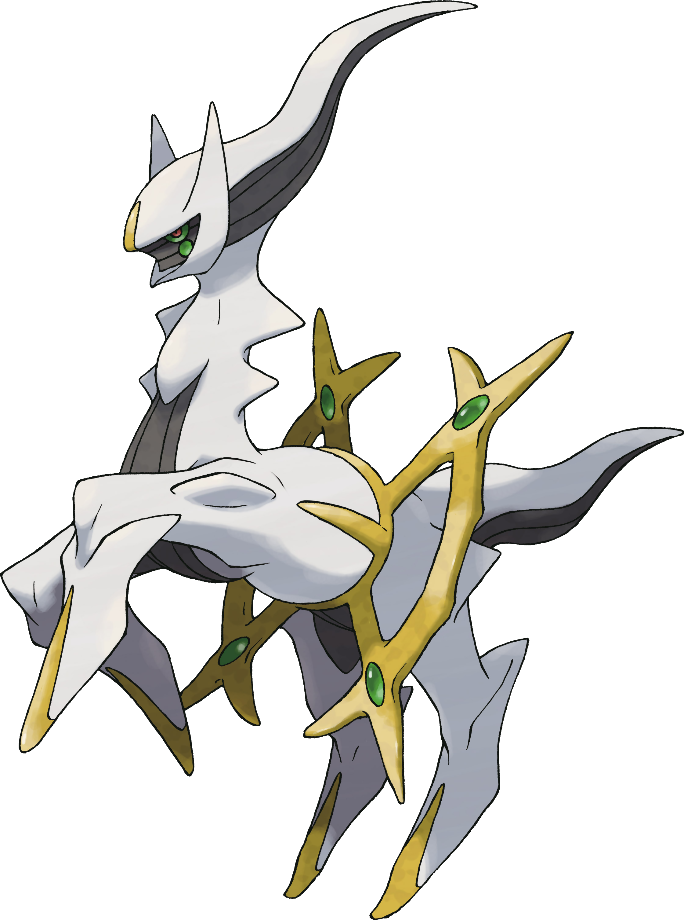 Shiny Arceus and Shiny Giratina based on eachother