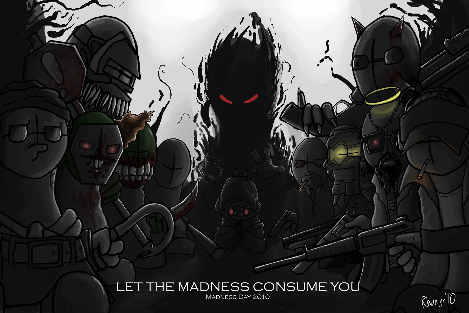 The Ripper and co on X: drew a selection of madness combat characters! # madnesscombat #art  / X