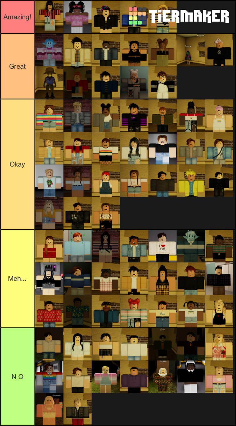 Roblox Rare & Semi Rare Items Tier List (Community Rankings) - TierMaker