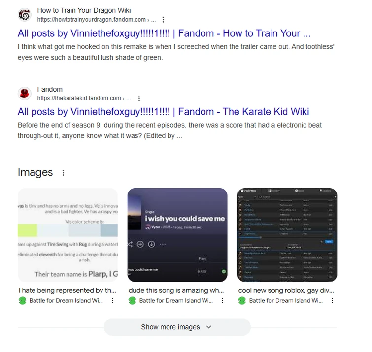 Search up your Fandom username on Google | Fandom