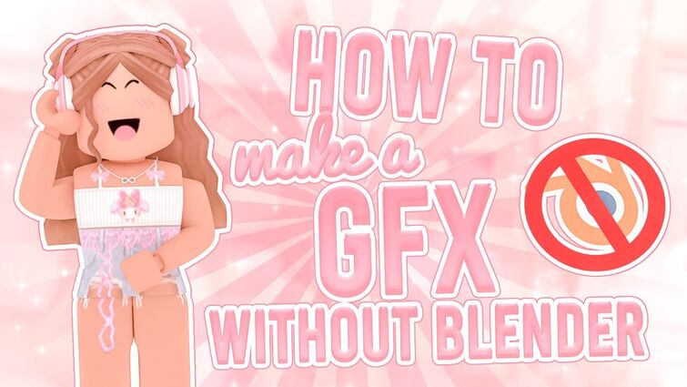 create a high quality roblox gfx using blender