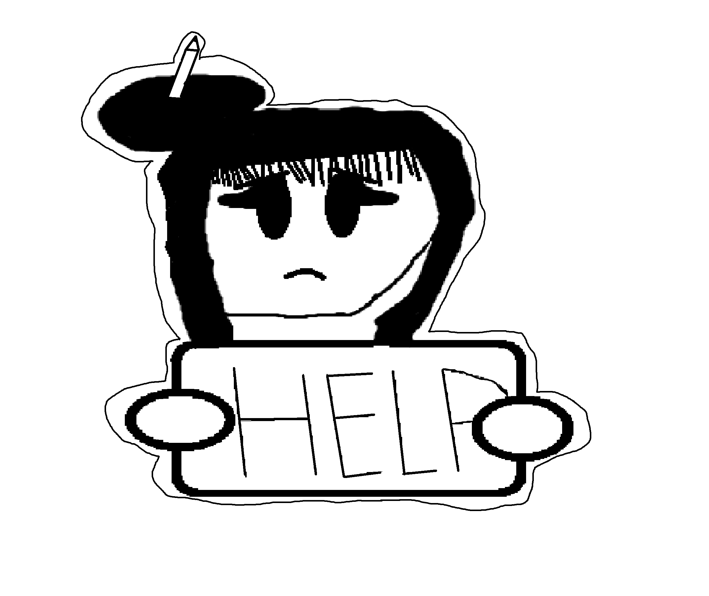 an art (no colors) Fandom