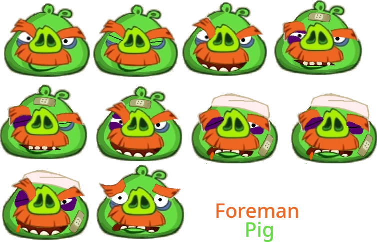AB3: Foreman Pig Sprite Sheet | Fandom