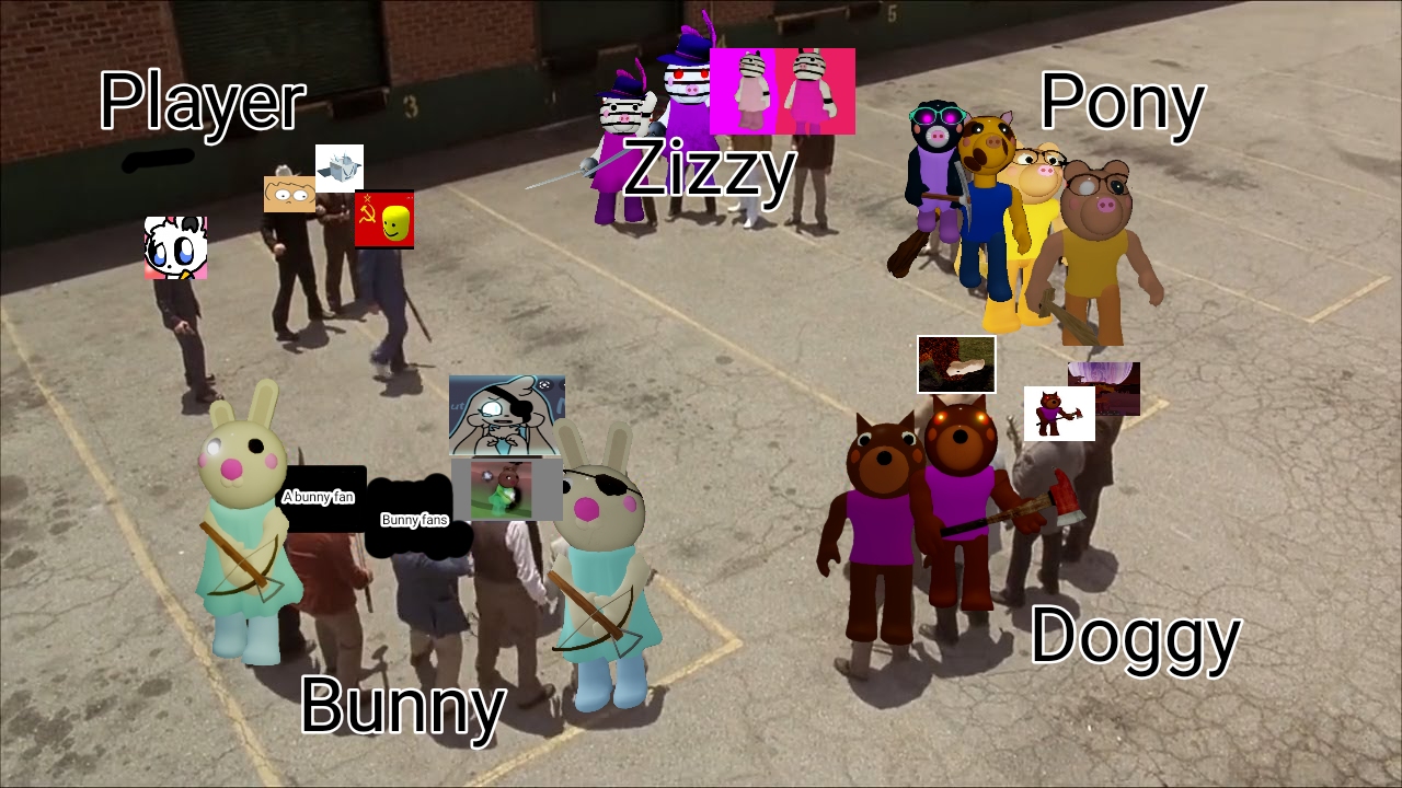 The Factions Of Piggy Fandom - roblox piggy bunny x player