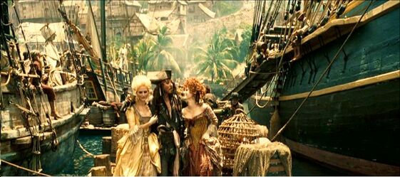 Jack hat Giselle und Scarlett einen Segeltörn versprochen.