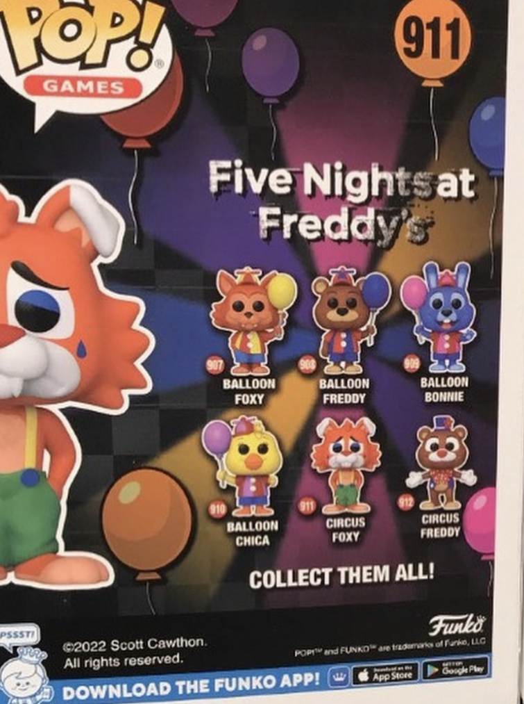 Pop! Games: Five Nights at Freddy's - Circus Foxy