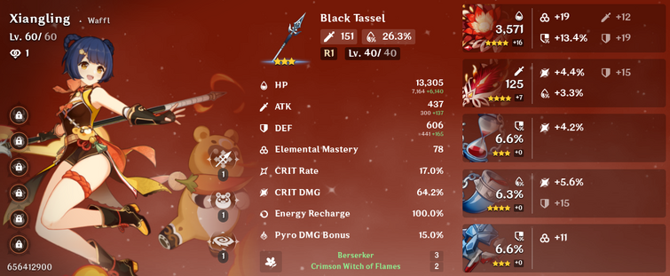 Might as well show my Xiangling build right | Fandom