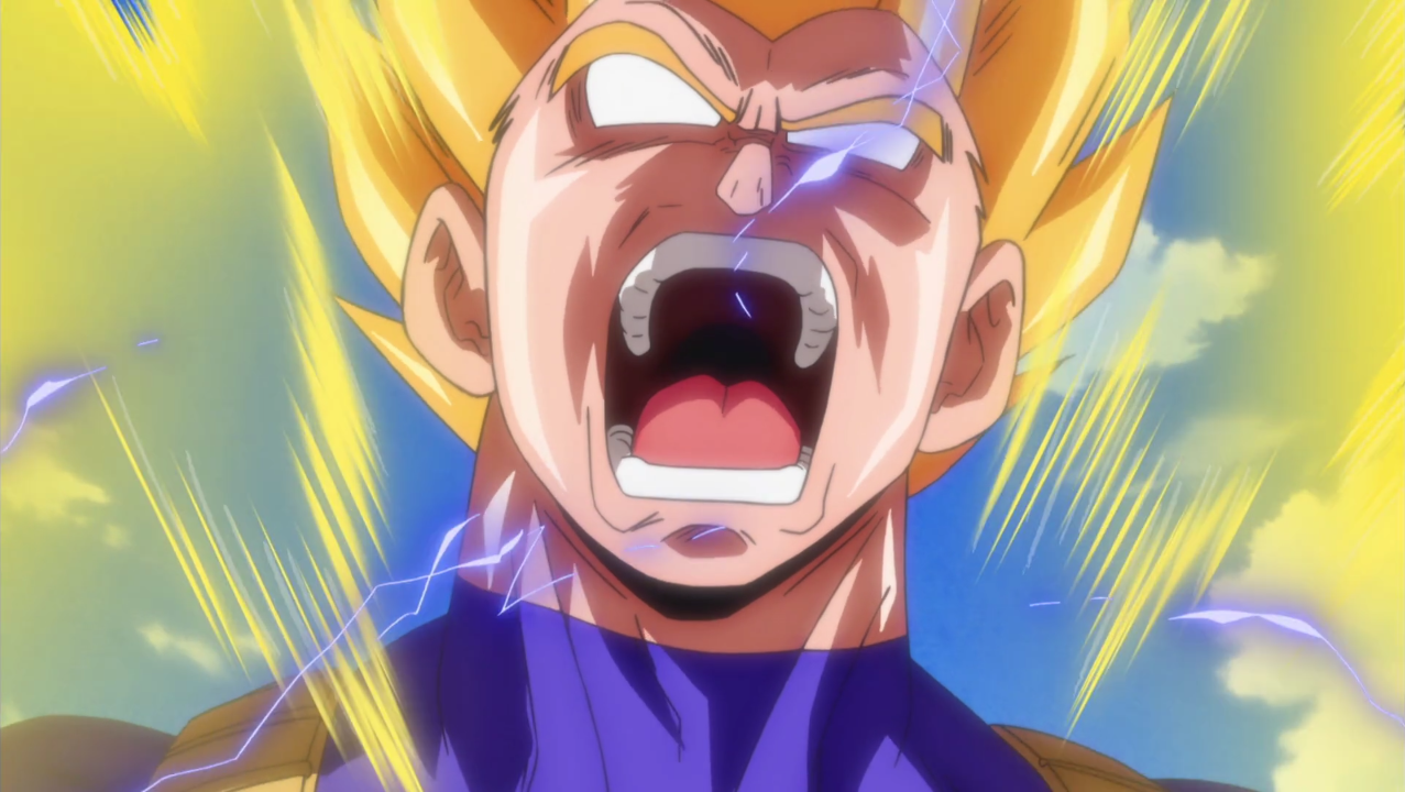 Rage Vegeta Screaming