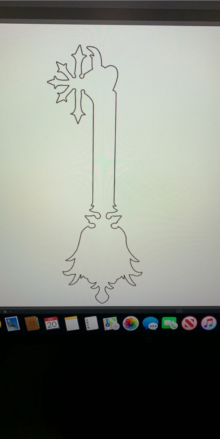 Can You Guess The Keyblade I M Working On I Used Adobe Illustrator I Wasn T Allowed To Trace Fandom